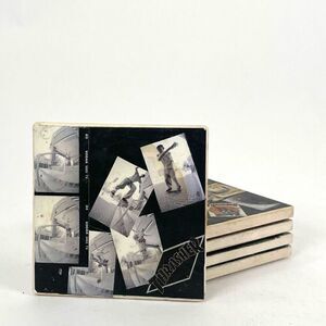 THRASHER Coasters Set of Five (5x) Skate Y2K‎ Vintage Handmade